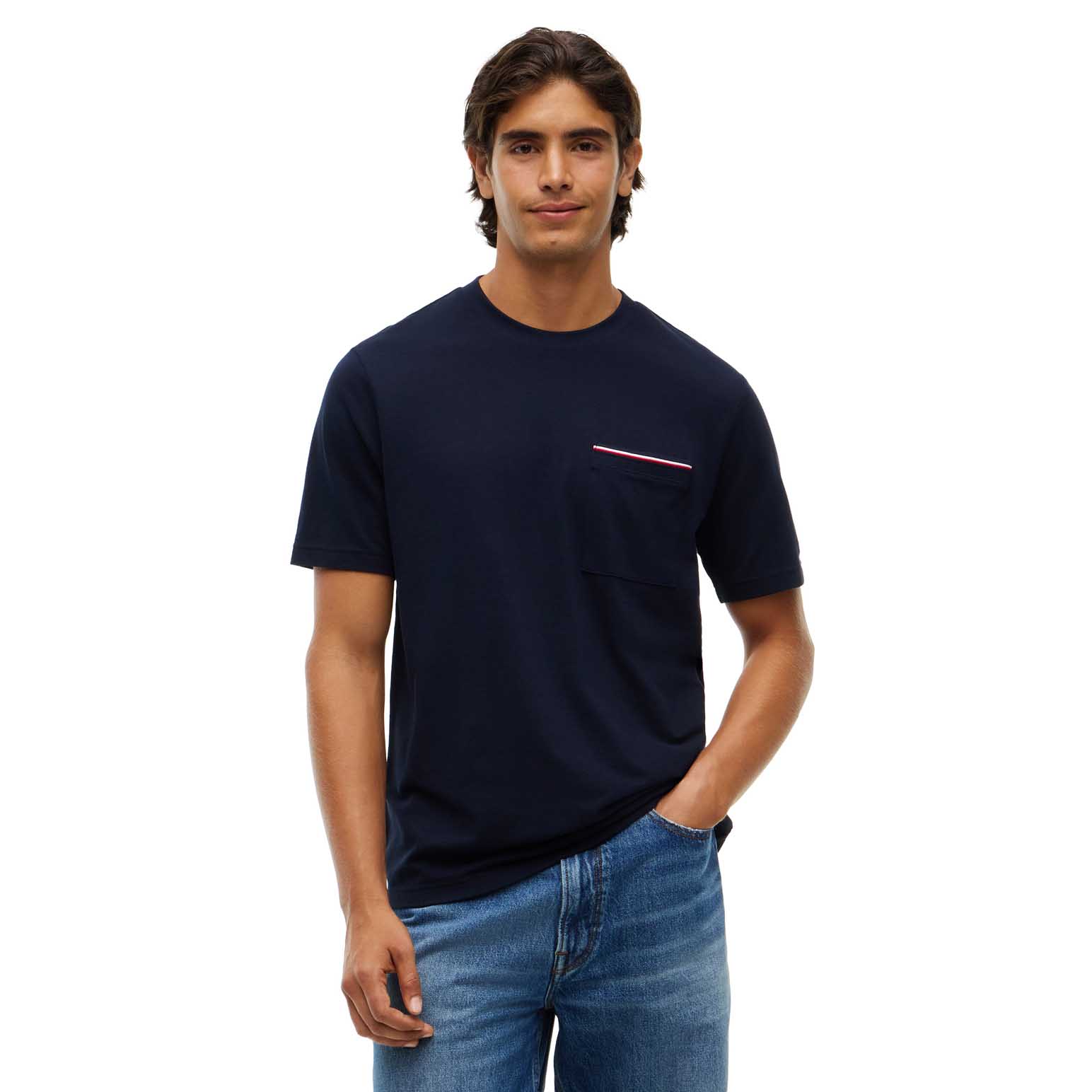 Tommy Hilfiger Global Stripe Pocket Pique T-Shirt